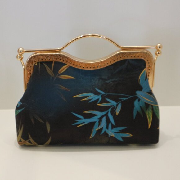 Vintage Brass Japanese bag, handmade bag, evening clutch, clutch bag, clutches - Picture 7 of 8